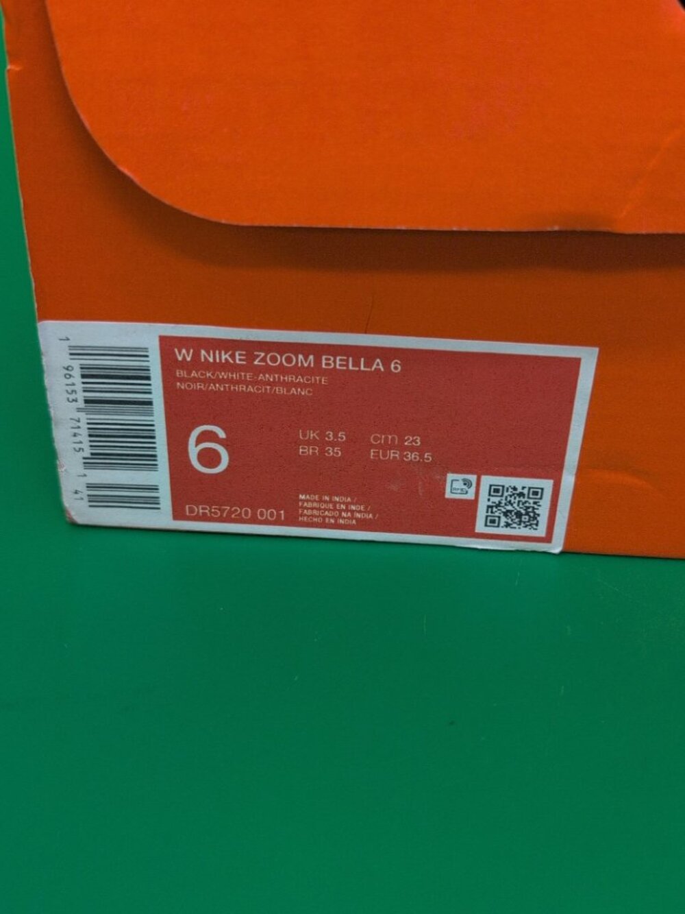 Nike Zoom Bella 6 Training Sneaker Women's Shoes US 6 Black White DR5720-001 - Picture 13 of 14